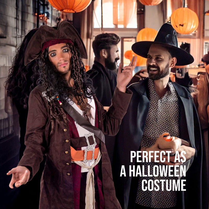 fun shack Pirate Costume Men, Mens Pirate Costume, Halloween Costumes for Men, Halloween Costumes Adult, X-Large - Image 4